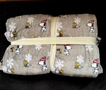 Peanuts Snoopy & Woodstock Gray Fleece Snowflakes Blanket Twin Berkshire Home. Fixed Price $21.90.