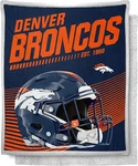 Northwest Nfl Denver Broncos Mink Sherpa Throw Blanket, 50" X 60", New School. Fixed Price $39.99.