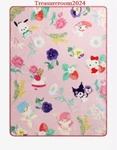Kuromi & My Melody Floral Throw Blanket 45"X60" Licensed! Sanrio. Fixed Price $9.87.