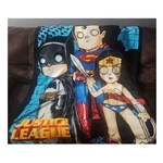 Dc Warner Justice League Batman Superman Wonder Woman Zombie Plush Throw Blanket. Fixed Price $9.47.