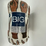 The Big One Throw Plush Peace Symbol Hands Oversized Kohls Blanket 5 X6. Fixed Price $29.99.