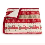 Cuddl Duds New Red Truck Fair Cozy Soft Throw 50 X60. Fixed Price $29.00.