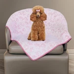 Stuffed Premium Soft Dog Blanket, With Flannel Grey Cute Paw Print, Cat Blank.... Fixed Price $23.72.