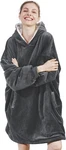 Amyhomie Blanket Sweatshirt,oversized Sherpa Regular Oversize, Dark Grey. Fixed Price $46.97.