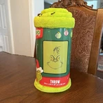2025 Dr. Seuss The Grinch Face Throw Blanket Christmas Holiday 46" X 60" Nwt. Fixed Price $24.95.