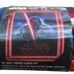 Disney Star Wars Darth Vader No Sew Fleece Throw Blanket Kit 43IN X 55IN. Fixed Price $24.99.