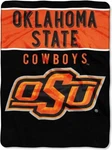 Northwest Ncaa Oklahoma State Cowboys Osu Royal Plush Blanket New 60" X 80". Fixed Price $29.99.