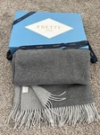 Frette Throw Blanket Gray Reversible Wool / Cashmere Size 51X 71 Made In Italy. Fixed Price $599.00.