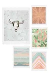 Deny Designs Desert Matcha Five-piece Gallery Wall Art Print Set. Fixed Price $49.99.