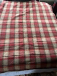 Woolrich Home Outdoor Blend Sherpa Throw Blanket 64X48 Plaid Red Tan Usa. Fixed Price $55.00.