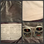 Biddeford Heated Blanket King Size Gray Micro Plush Sherpa Duel Electric Control. Fixed Price $67.99.