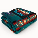 Plush Southwestern Blanket, Soft Aztec Throw With 10 Reversible Color Options. Fixed Price $39.95.