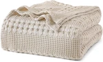 Phf 100% Cotton Waffle Weave Blanket Twin Size, Soft Lightweight Breathable Cozy. Fixed Price $52.08.