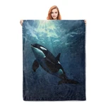 Orca Blanket Adults Kids Soft Warm Lightweight Plush Sea Animal 80X60 Inch. Fixed Price $60.21.