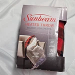 Sunbeam Heated Throw Microplush Sherpa 50X60IN Red Black Plaid 3 Settings. Fixed Price $20.00.