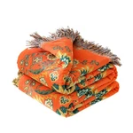Boho Throw Blanket For Bed 100% Cotton Soft Lightweight Quilt Floral Embroide.... Fixed Price $75.89.