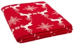 Safavieh Holiday Red 50" X 60" Decorative Dancer Throw HOL2003A-5060. Fixed Price $59.00.