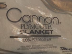 Vtg Cannon Polyester Blue Satin Trim Blanket 72X90 New Package-plymouth 100%. Fixed Price $24.09.