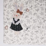 New 100% Cotton Child Blanket Quilt Toddler Cute Bunny 79" X 87" Queen Girl. Fixed Price $31.49.