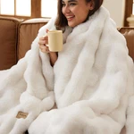 Bedsure Gentlesoft Fluffy Faux Fur Throw Blanket For Couch, Fuzzy Fleece. Fixed Price $57.99.