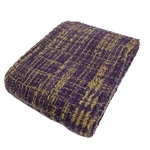 North Shore Living Adele 60" X 50" Woven Knit Throw - Plum. Fixed Price $14.99.