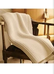 Preston Lane Greenwich Weighted Knitted Cotton Blanket Alabaster. Fixed Price $99.00.