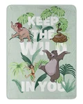 Northwest Jungle Book Micro Raschel Throw Blanket, 46" X 60", Wild In You. Fixed Price $28.49.