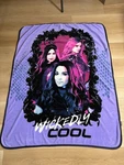 Disney Descendants Mal Evie Uma Wickedly Cool Purple Throw Blanket 58" X 45". Fixed Price $24.70.