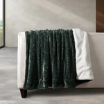 Life Comfort Ultimate Faux Fur Luxurious Reversing To Plush Throw 60"X 70" Green. Fixed Price $31.50.