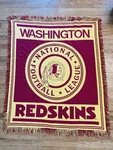 Vintage Washington Redskins Throw Blanket Wall Hanging Nfl Football Memorabilia. Fixed Price $24.94.