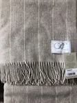 Bronte By Moon Throw Blanket Lambswool Beige Pinstripe Made Uk New Package. Fixed Price $129.99.
