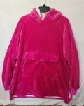 Krifey Hot Pink Wearable Blanket Hoodie Oversized Sherpa For Women And. Fixed Price $20.00.