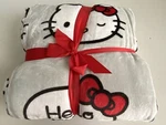 Hello Kitty Full Queen 90X90 Soft Grey Talk Speech Bubble Plush Blanket New. Fixed Price $49.50.