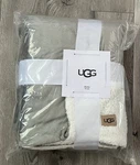 Ugg Avery Reversible Shearling Lined Throw Blanket 50 X70 Gray/white Brand New. Fixed Price $49.00.