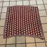 New Dkny Silk Scarf Womens Wrap Geometric Square Donna Karan Colorful 34X35. Fixed Price $18.96.