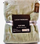 Lucky Brand Throw Blanket Soft Sage Green Super Fleece 50X70 New W/tag. Fixed Price $35.00.