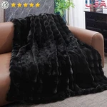 Ultra Soft Luxury Faux Rabbit Fur Blanket Thick Plush Cozy Home Decor Throw New. Fixed Price $60.78.