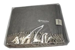 Kanata Blanket Herringbone Throw Gray Non-standard Fidelity Logo Acrylic Fringe. Fixed Price $29.99.