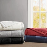 Madison Park Reversible Plush Heiq Smart Temperature Down Alternative Blanket. Fixed Price $184.18.