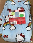 Hello Kitty Twin Soft Blanket 60 X90 Pastel Blue Throw Clouds Rainbows. Fixed Price $23.75.