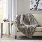 Madison Park Arctic Checkerboard Plush Down Alternative Throw Gray 50X60. Fixed Price $18.20.