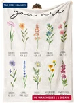 Afterprints Christian Gifts For Women, Blanket With Flowers, Birthday. Fixed Price $34.98.