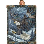 Miepos Blue Eagle Throw Blanket 50X60 Soft Lightweight Flannel Bird Decor. Fixed Price $19.84.