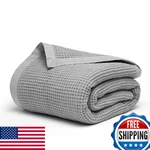 Salt Earth Gots Certified 100 Organic Cotton Throw Blanket 90 X Waffle. Fixed Price $92.22.