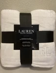 Ralph Lauren King Size Micromink Blanket Hollywood Cream. Fixed Price $63.99.