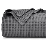 Phf Pre-washed Cotton Waffle Weave Blanket King Size For Bed,snag Proof Throw.... Fixed Price $85.11.