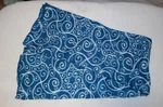 Fleece Throw Blanket Teal Blue With White Swirls Comfort Bay, 50X60". Fixed Price $9.99.