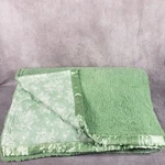 Shavel Heated Blanket Twin Green Floral Butterfly Sherpa Electric Bed Throw. Fixed Price $24.99.
