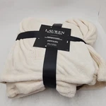 New Lauren Ralph Micromink Plush Soft Twin Blanket Cream. Fixed Price $40.00.
