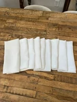 Matteo Los Angeles White Linen 21" X Napkin Set Of 9. Fixed Price $98.00.